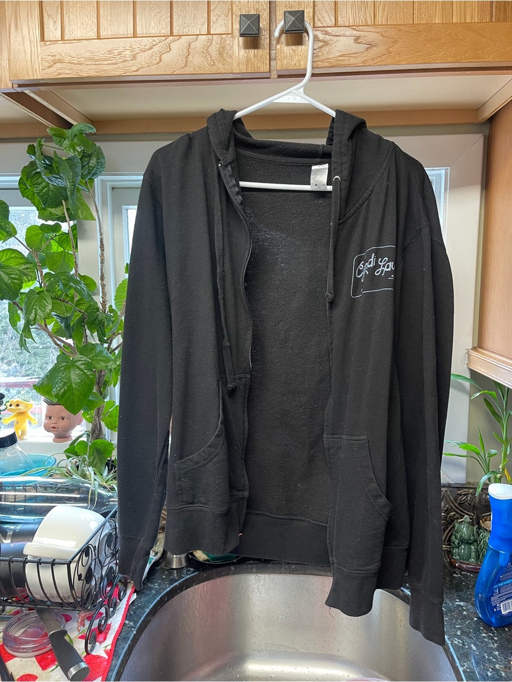 Cyndi Lauper tour zip up hoodie